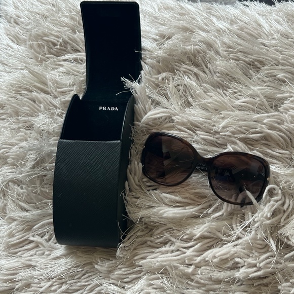 PRADA 57mm Regular - High Bridge Fit Sunglasses (Havana-Brown Gradient) - Picture 11 of 11